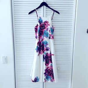 White Floral Summer Dress